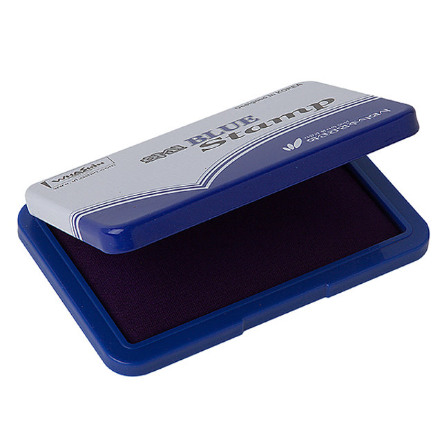 스탬프패드, 화신공업, 감청색, 118×78.5×16.2mm