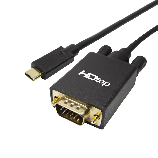 USB C타입 TO VGA 케이블 RGB 1.8M HT-3C008