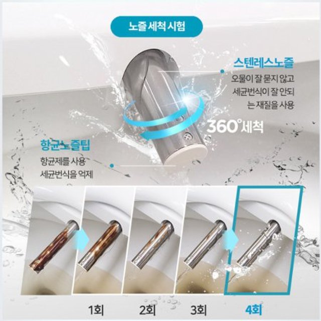 블루밍 안심세척 방수비데 필터없는 비데 IPX500A PLUS(셀프설치)