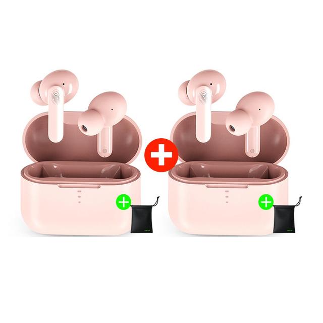 [해외직구] 1+1 QCY T10블루투스 무선 블루투스 이어폰 (2020신상) + 파우치