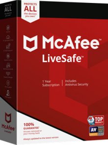 맥아피 라이브세이프 LiveSafe Unlimited Device1년