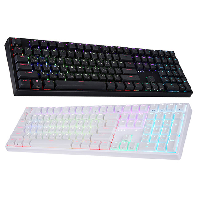 앱코 HACKER KN10 PBT RGB 무접점 키보드 블랙 45g