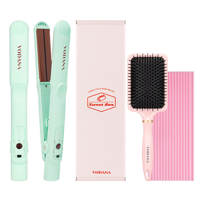 스위트박스 판 고데기 세트 VSBS21W (프리볼트, 민트초코)