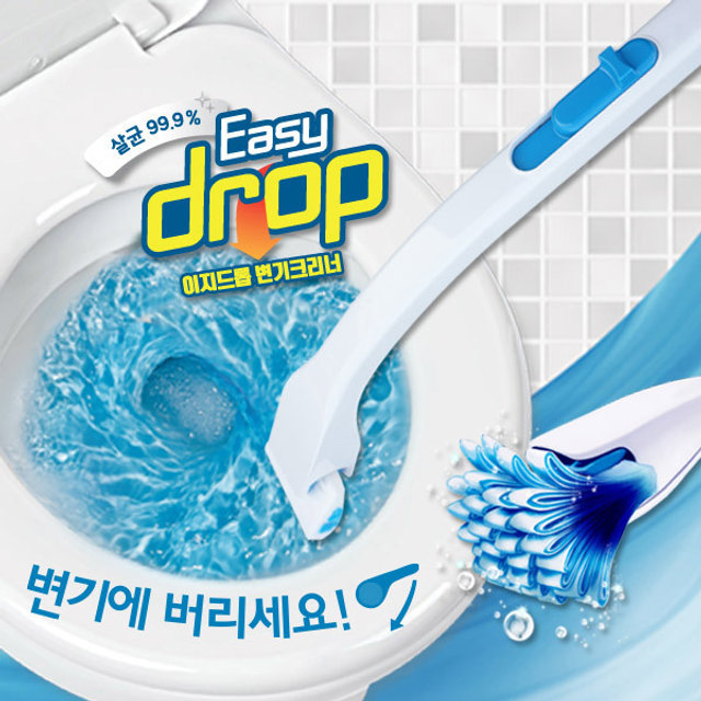 변기크리너 블루핸들1개+레몬향 리필1팩(12개입)