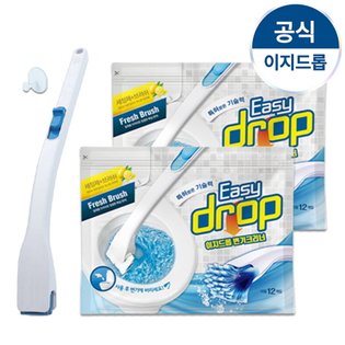 변기크리너 블루핸들1개+레몬향 리필2팩(24개입)