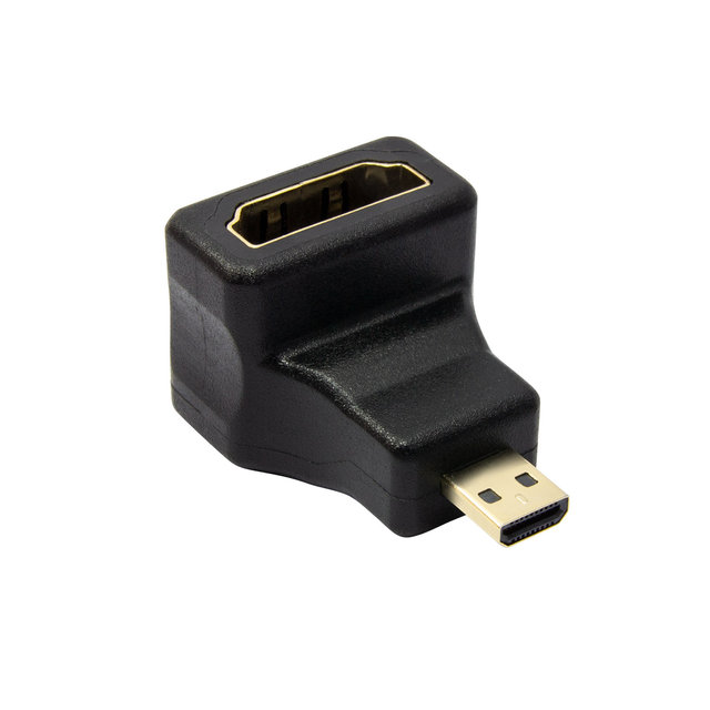 마하링크 HDMI to Micro HDMI F/M 상향 꺾임 젠더 ML-H021