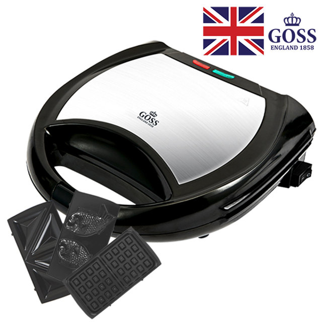 블랙 3in1 와플메이커 샌드위치 붕어빵 와플 GS-WM560B