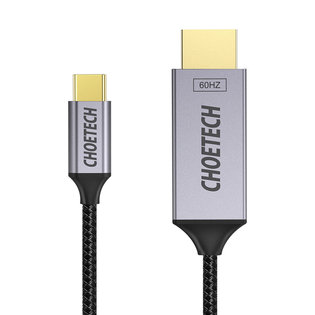 초텍 C타입 to HDMI 패브릭 케이블(1.8m) XCH-1804BK