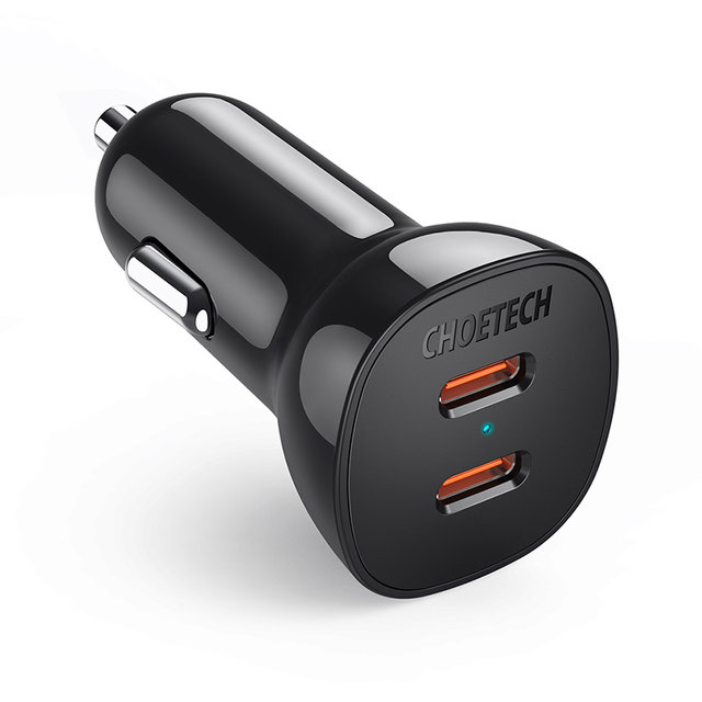 [CHOETECH] 초텍 듀얼 USB-C 고속 차량충전기 TC0008