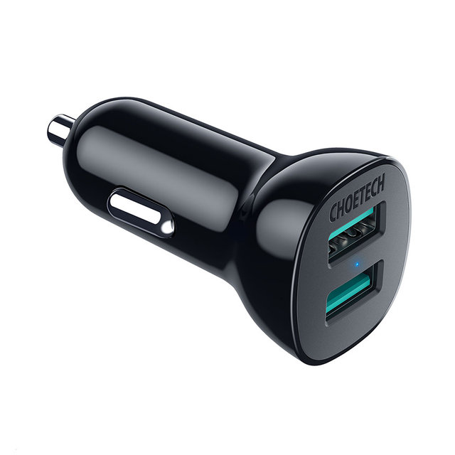 [CHOETECH] 초텍 QC 3.0 36W 듀얼 USB A타입 고속 차량충전기 C0051