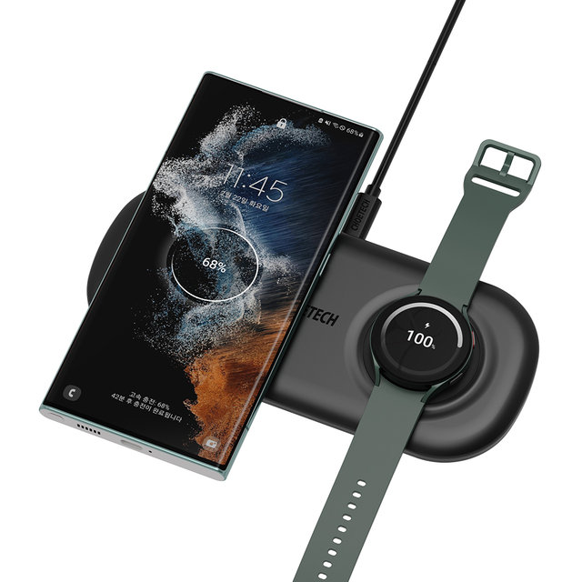 H 초텍 2in1 갤럭시 고속 무선 충전 패드 T570-S