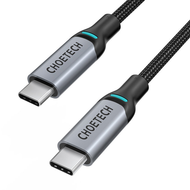 H 초텍 C타입 to C타입 PD 100W 케이블(1.8m) XCC-1002-GY