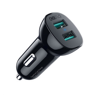 H 초텍 QC 3.0 36W 듀얼 USB A타입 고속 차량충전기 C0051