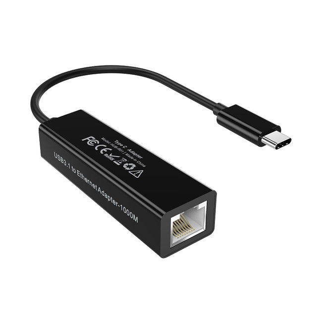 H 초텍 C타입 to RJ45 어댑터 HUB-R01-BK