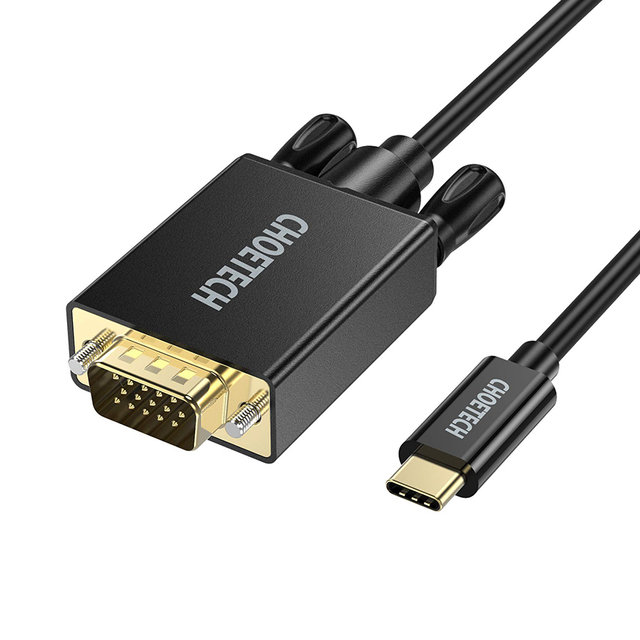 H 초텍 C타입 to VGA PVC 케이블(1.8m) XCV-1801BK