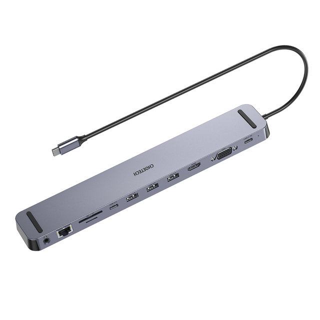 H 초텍 11in1 USB-C 멀티포트 도킹 스테이션 HUB-M20-GY