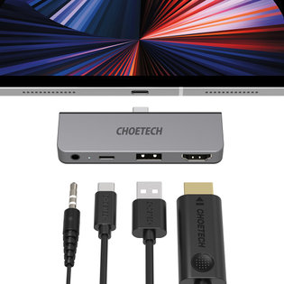 H 초텍 4in1 C타입 to HDMI 어댑터 HUB-M13-BK