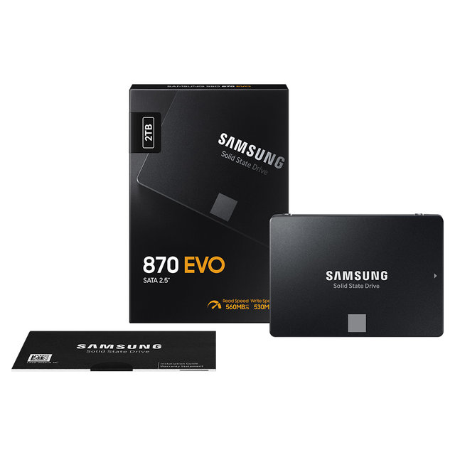 공식인증 삼성SSD 870 EVO 2TB SATA3 TLC MZ-77E2T0BW (정품)