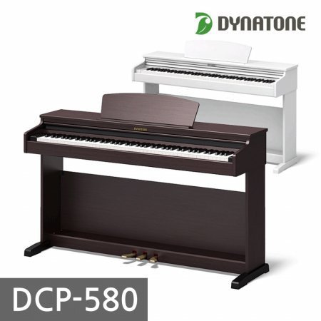 [리뷰이벤트]dynatone 전자 디지털피아노 DCP-580[화이트/로즈우드][착불 45,000원]