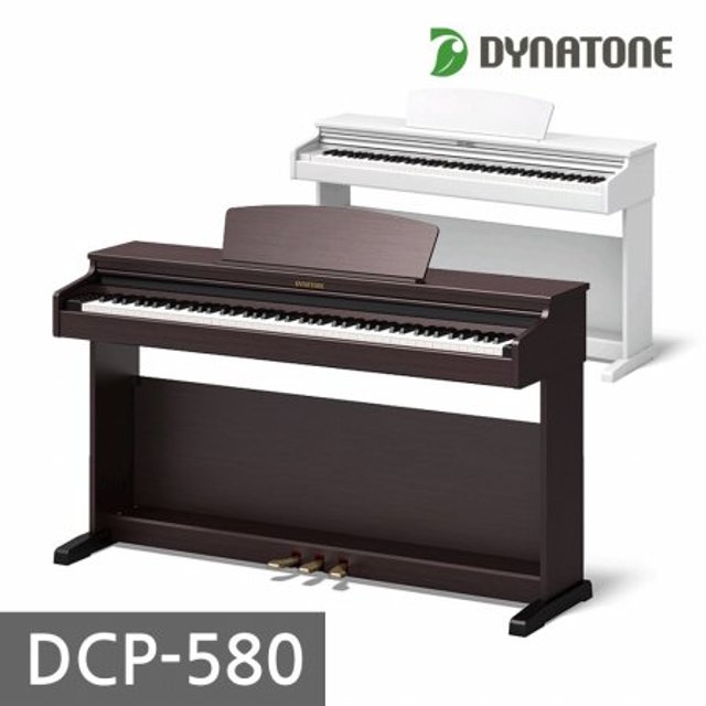 [리뷰이벤트]dynatone 전자 디지털피아노 DCP-580[화이트/로즈우드][착불 50,000원]