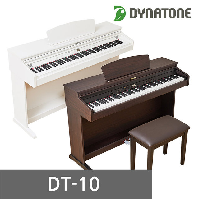 [리뷰이벤트]dynatone 교육용추천 디지털피아노 DT10[화이트/로즈우드]