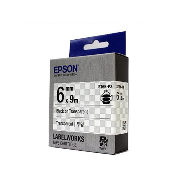 엡손 테이프카트리지 ST6K(6mm Clear Black)