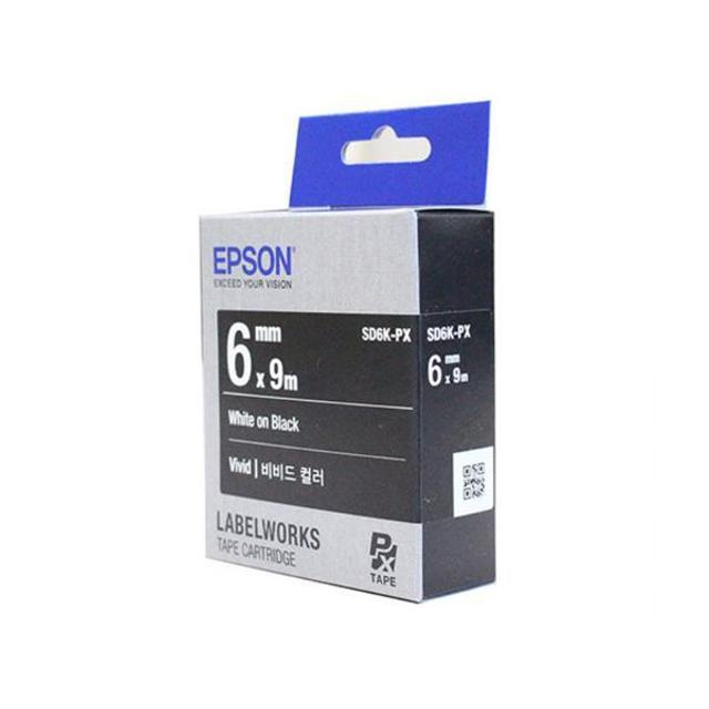 엡손 테이프카트리지 SD6K(6mmBlackWhite)