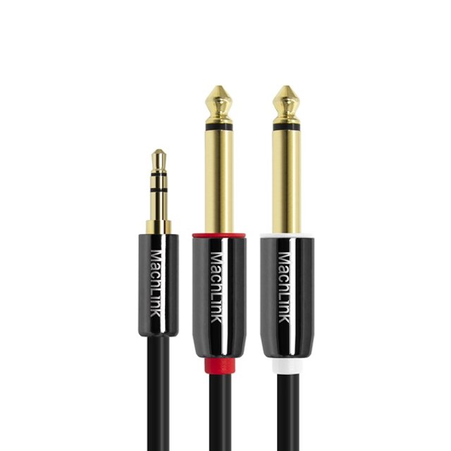 3극 스테레오 TO 5.5(6.3)모노 Y 오디오 케이블 10M ML-SY6100