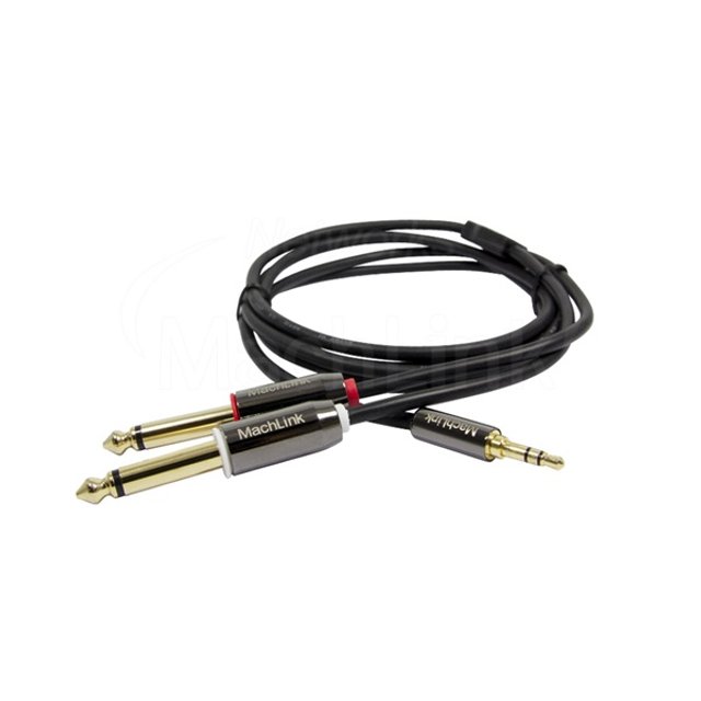 3극 스테레오 TO 5.5(6.3)모노 Y 오디오 케이블 10M ML-SY6100