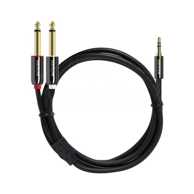 3극 스테레오 TO 5.5(6.3)모노 Y 오디오 케이블 10M ML-SY6100