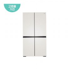 [배송지역한정] 프렌치 4도어 냉장고 WWRX918EPGAA1 (844L, 1등급, 베이지무광)