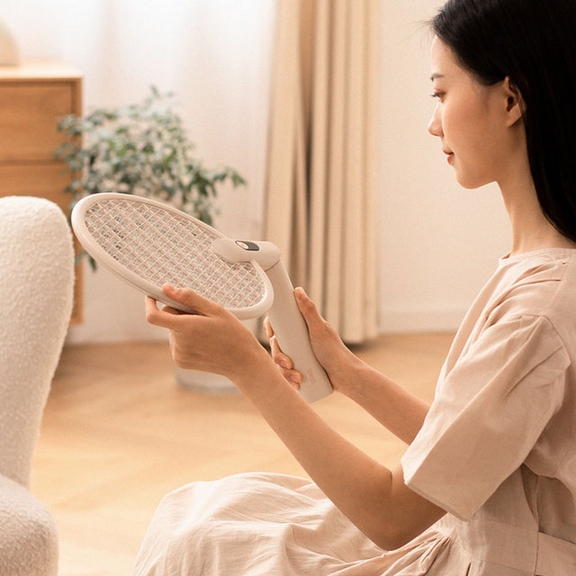 소싱 충전식 전기모기채 파리채 플러스