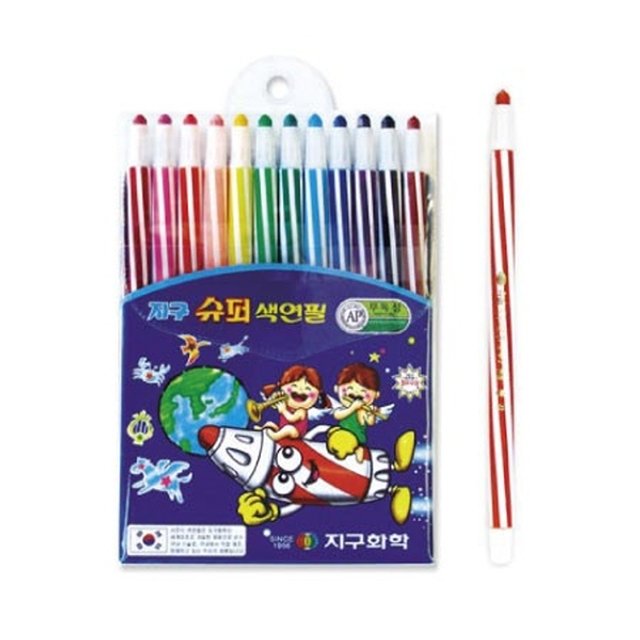 지구화학 슈퍼색연필(12색)