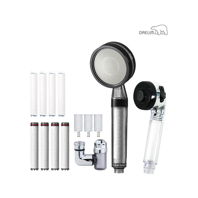 대림바스 디클린 샤워기+주방헤드(라운드)+리필필터+세면필터탭SET