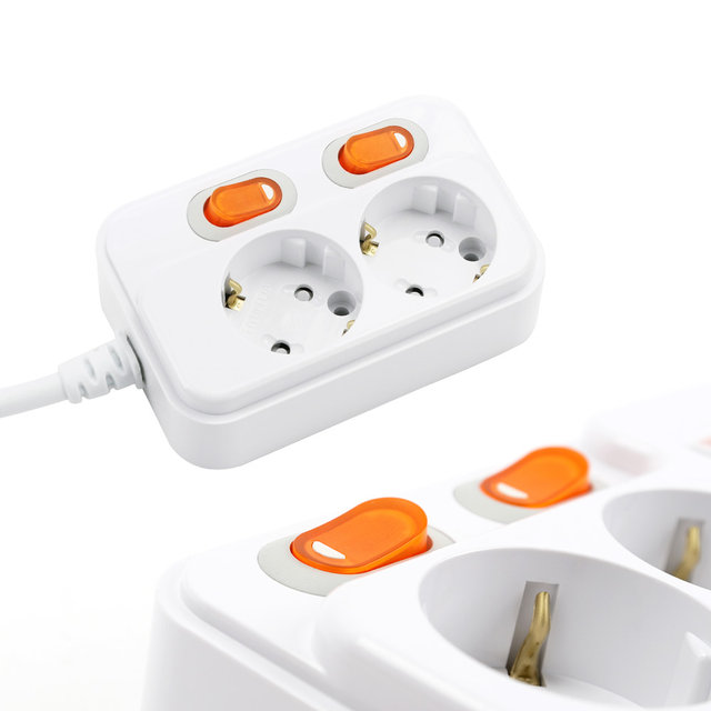 [1+1 특가] 현대 개별 절전형 멀티탭 2구 1.5M 콘센트