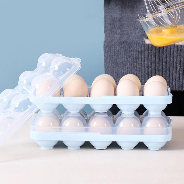 [해외직구] 깨지지않는 휴대용 에그홀더 캠핑 야외 달걀보관함