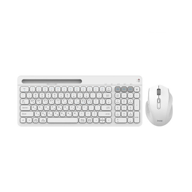 멀티페어링 키보드 마우스 세트 KM408RB [화이트][블루투스]