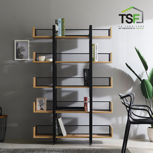 TS-15 가림막 철망책장 5단1200 철제 거실 철재 인테리어 수납 diy가구