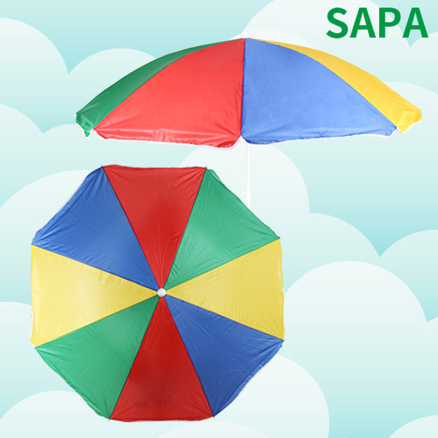 싸파 레져 낚시 2단 색동 파라솔 194cm 캠핑 용품