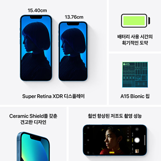 아이폰13 미니 자급제 (128GB, 블루)