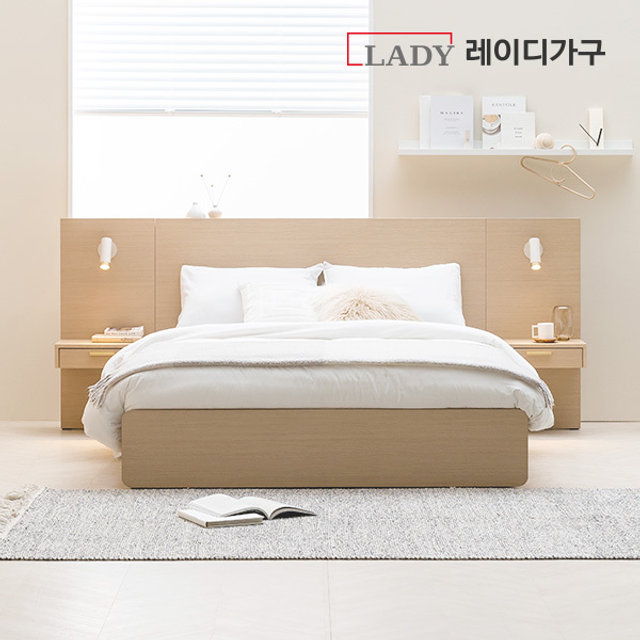 모노 수납 LED 호텔 침대_Q 본넬매트리스