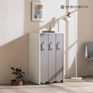  컬렉터 3단 낮은 슬라이딩 만화책장 