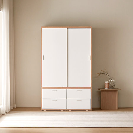 빅 풀 슬라이딩 옷장 1200 행거 서랍형