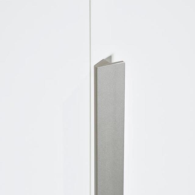 한샘 바이엘 글로시 거울옷장 90cm(높이216cm) 화이트 하이글로시 1단 내부서랍형