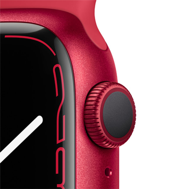 애플워치 7  41mm GPS+Cellular (PRODUCT)RED 알루미늄 케이스 레드 스포츠 밴드