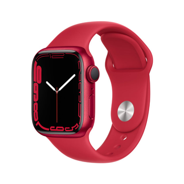 애플워치 7  41mm GPS+Cellular (PRODUCT)RED 알루미늄 케이스 레드 스포츠 밴드