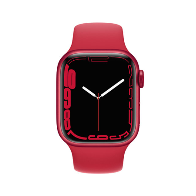 애플워치 7  45mm GPS+Cellular (PRODUCT)RED 알루미늄 케이스 레드 스포츠 밴드