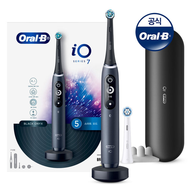 [Oral-B] 오랄비 전동칫솔 iO7 블랙 오닉스