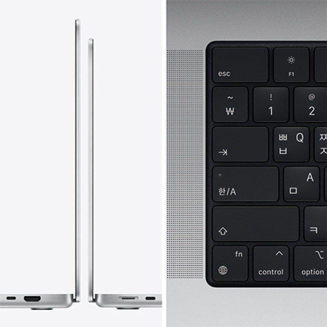 2021 맥북프로 16 M1 Max, 10코어 CPU, 32코어 GPU, 32GB RAM, 1TB SSD - 실버 [MK1H3KH/A]
