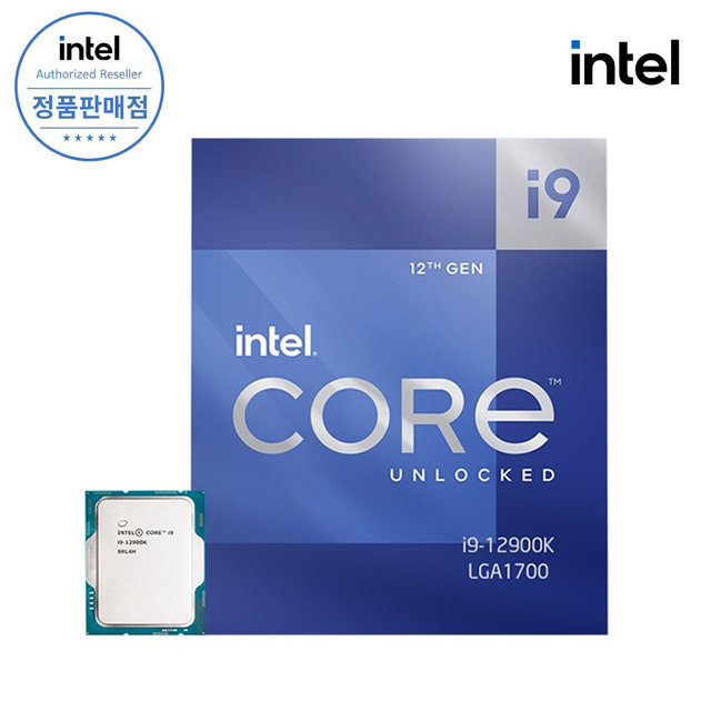 인텔 12세대 CPU 코어 i9-12900K 엘더레이크 정품박스